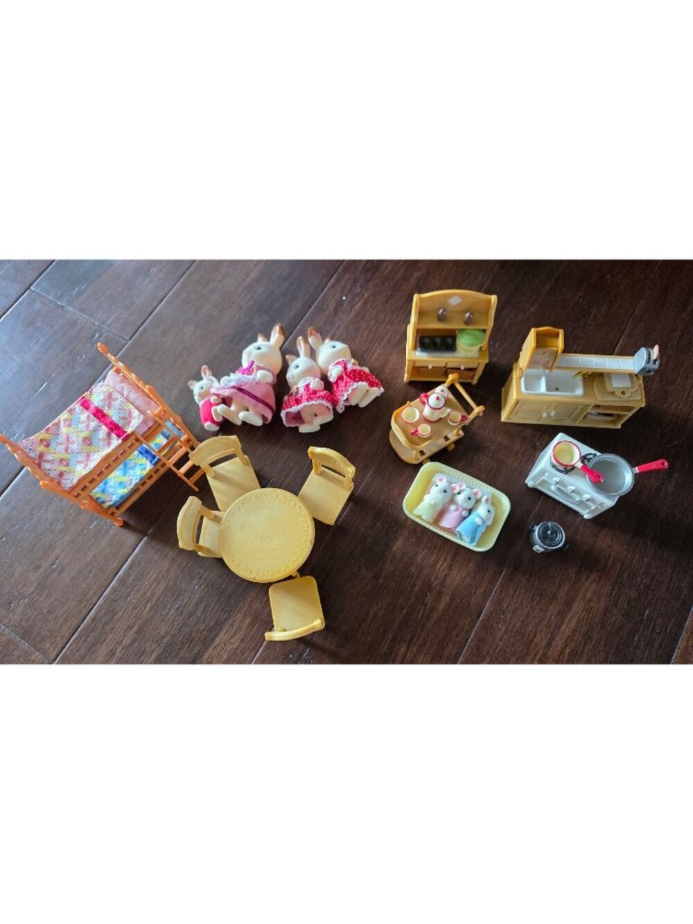 Calico Critters Family Furniture House Accessories Baby Lot Bunny Mouse Kitchen